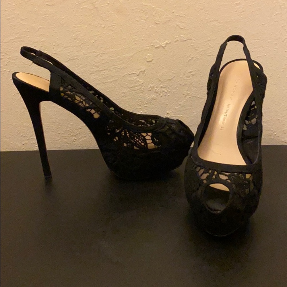 Zara Woman Spring/Summer 12 Peeptoe Slingback Heel